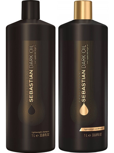 Shampoo 1000ml + Acondicionador 1000ml Sebastian Dark Oil