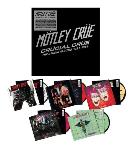 Motley Crucial Crucial Crue: Os álbuns de estúdio 1981-1989 Cd