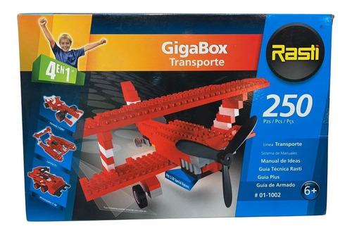 Gigabox 4 En 1 Transporte - Rasti 250 Pzs - 01-1002