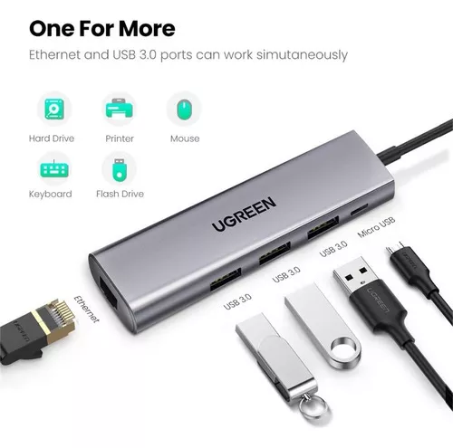 Tercera imagen para búsqueda de adaptador usb hub