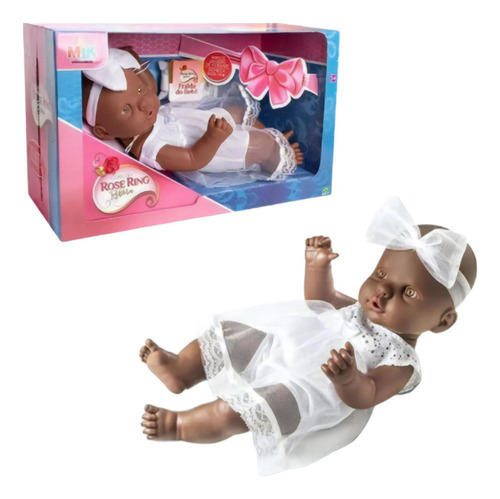 Boneca Bebe Baby Reborn Negra Com 40 Cm Negra Imediato