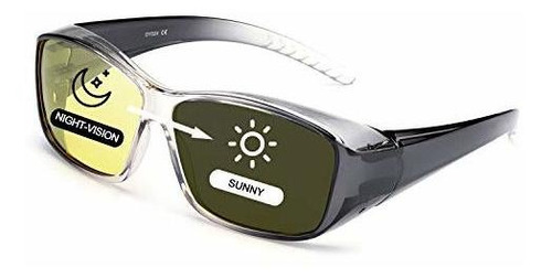 Lentes De Sol - Lvioe Wrap Around Night-driving Glasses With