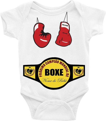 Body Bebê / Infantil / Bebe - Campeão De Boxe