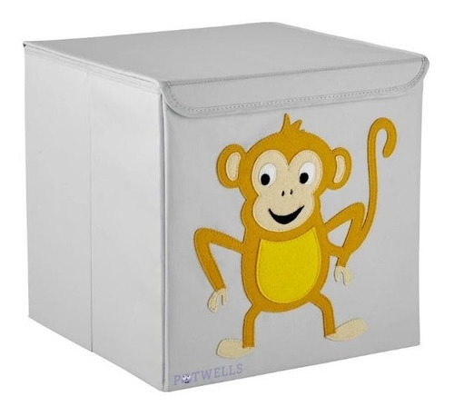 Caja Organizadora Juguetes Plegable Diseño Mono