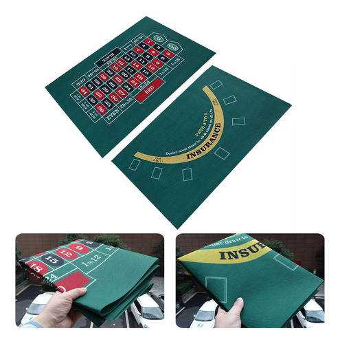 Alfombrilla De De Doble Cara, Para Mesa De Café Y Blackjack