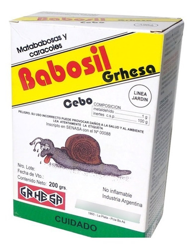 Insecticida Babosas Y Caracoles Cebo Veneno Matababosas Babo