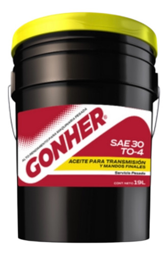 Aceite Gonher Sae 30 To-4 Transmisión Y Mandos Finales 19 L