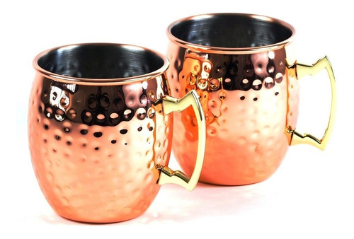 Mug Cobre X 4pzs Copper Mug 