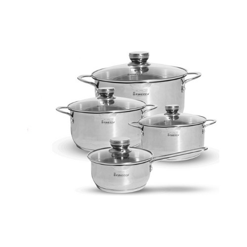 Ollas De Acero Inox Finezza Fz-980ae-in 8 Piezas
