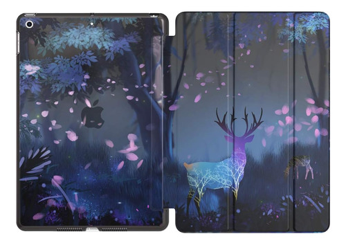 Funda Moko Compatible Con Nuevo iPad 10.2'' Niebla De Bosque