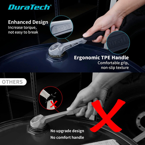 Llave De Tambor De Aluminio De Duratech, Llave De Botón 3 En