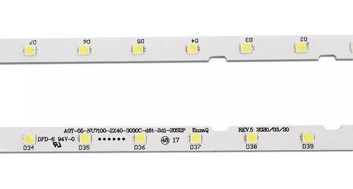 Imagen 4 de 5 de Tiras-barras Led Para Samsung 55 Tv Un55nu Un55ru