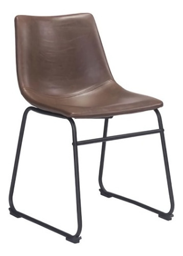 Silla Modelo Smart - Espresso Vintage Këssa Muebles Color De La Estructura De La Silla Negro