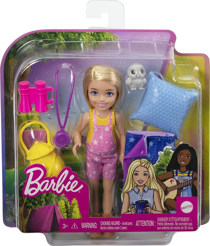 Boneca Barbie Chelsea Camping Dia De Acampamento Mattel