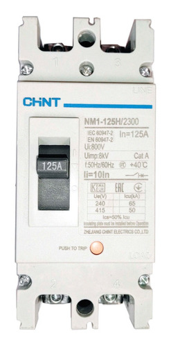 Breaker Tqd  2x125 Amp Chint Electric 