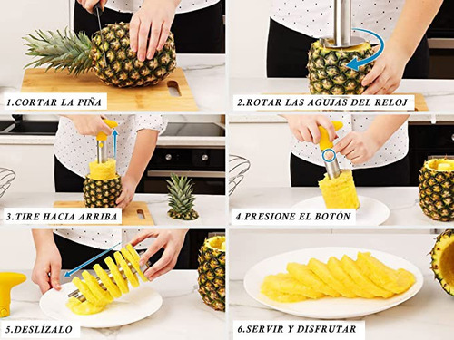 Cortador Y Extractor De Piña En Rebanadas Facil Uso Practico