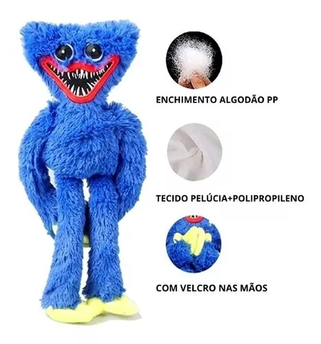 Boneco Pelúcia Personagens Pop Play Time Huggy Wuggy, Kissy