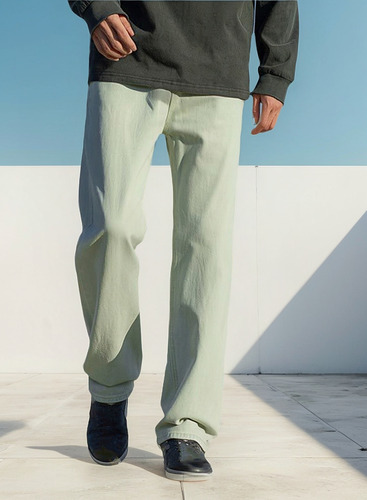 Bolso Jeans Pantalón Ancho Corte Recto Carpintero Unisex
