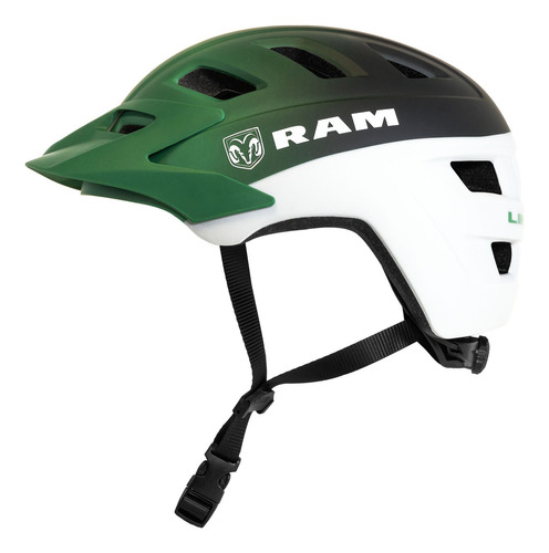 Casco De Bicicleta Montaña Con Visera Ciclismo Ram Limited Color Verde oscuro Talla M