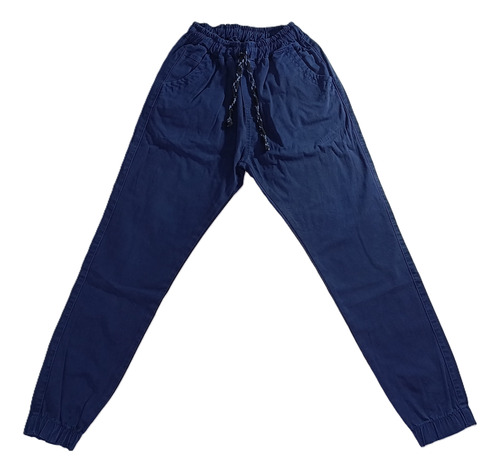 Pantalón Jogger Drill Talla 30 Azul Marino