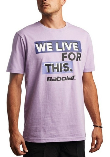 Remera Babolat Hombre Live Purple