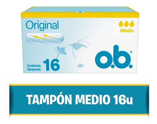 Tampones O.b.® Originales Medio X16 Un
