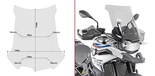 Parabrisas Givi Ahumado Bmw F 850 Gs F 750 Gs D5127s Bamp