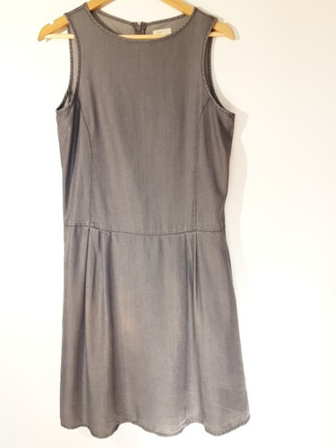 Imagen 7 de 9 de Vestido Esprit Color Gris Sin Mangas Y Bolsillos, Talla S