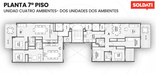 Departamento 2 Ambientes - Gavilan, Flores