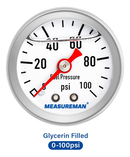 Measureman Tamaño De Esfera De 1-1/2 , Medidor De Presión De