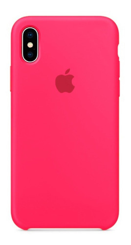Capa de silicone para iPhone X | Xs | Xr | Xs Max Color Fuchsia