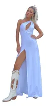 Comprar Vestido Largo Fiesta Medio Hombre Con Tajo