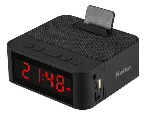 Radio Reloj Despertador Kolke Bluetooth Fm Usb Batería Loi