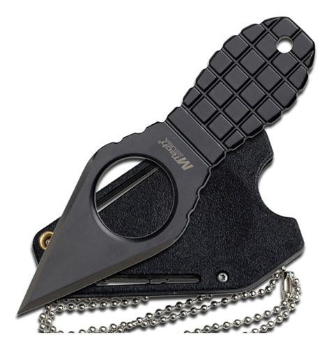 Mtech Usa ' Cuchillo De Cuello Fijo ' Hoja Y Mango Negros, E