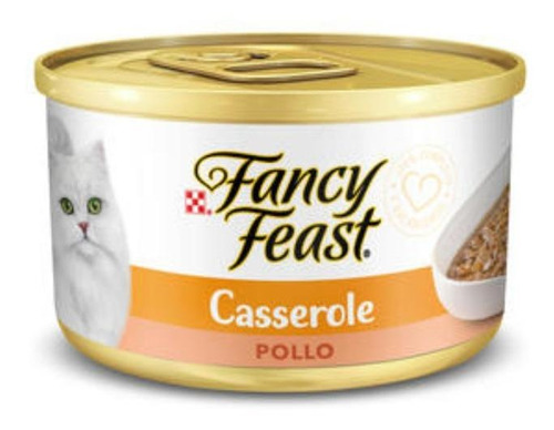 Alimento Fancy Feast Petit Filets para gato adulto sabor pollo en lata de 85g