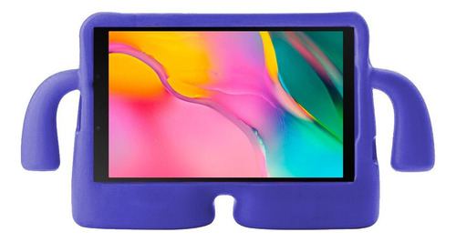 Capa Infantil Arctodus Para Tablet Tab A8 10.5 X200 / X205 Cor Roxo