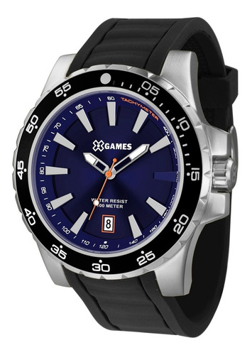 Relógio X-games Masculino Xmsp1015 D1px Azul Aço