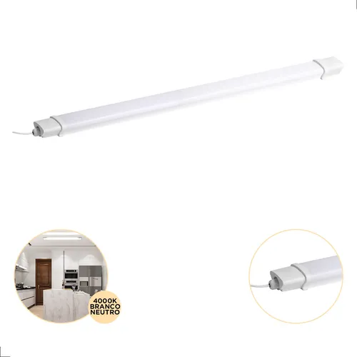 Lámpara luminaria hermética led 36w para cámara fría y anti polvo