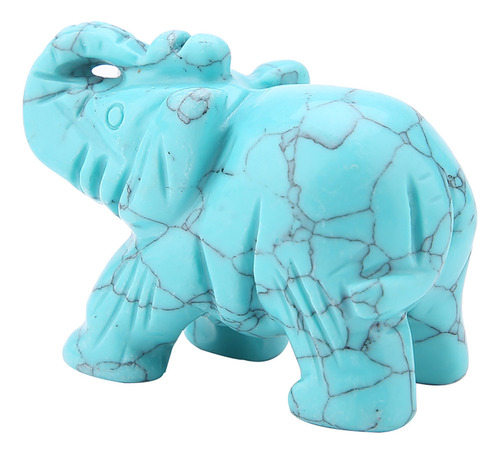 Figura De Cristal De Elefante Tallado En Jade Natural, 5 C