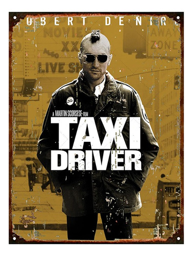 Cartel De Chapa Cine Taxi Driver P901