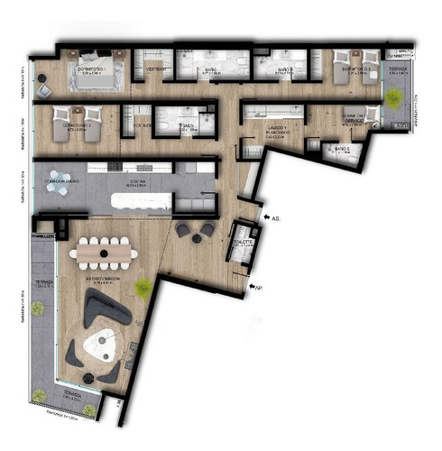 Imagen 1 de 19 de Apartamento - 4 Dormitorios - Villa Biarritz