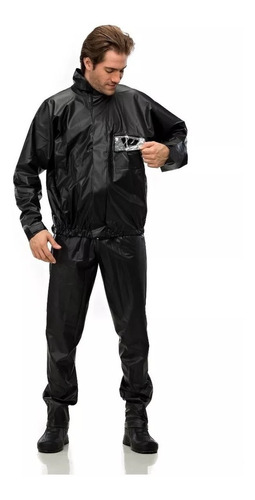 Conjunto Capa De Chuva Pantaneiro Luxo Motoqueiro Moto Boy