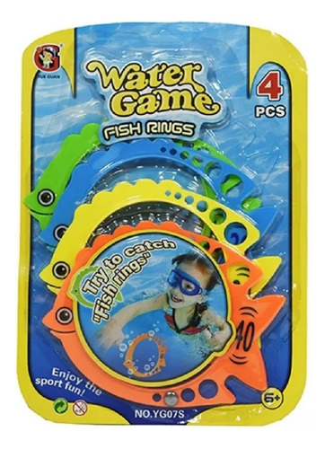 Peces Sumergibles Agua 4 Unidades Water Game Playking