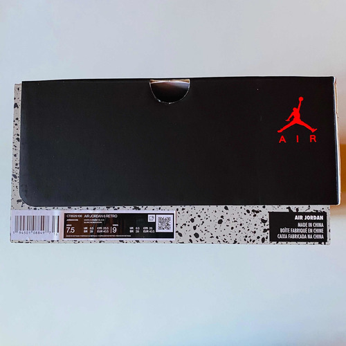 Jordan Retro 6 - Carmine 40.5/7.5 (original)