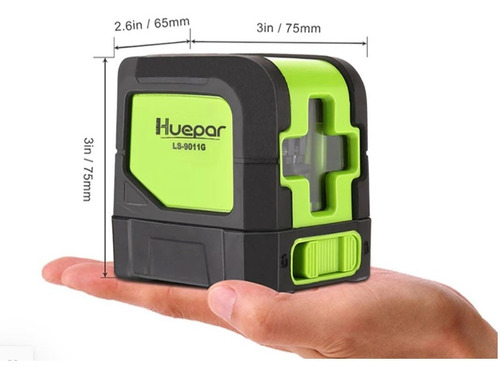 Imagem 7 de 8 de Nível A Laser Verde 40m 2 Linhas + Suporte Magnético + Bolsa