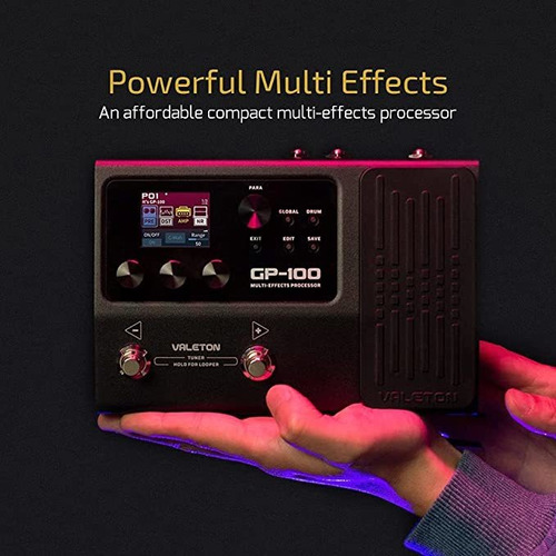 Pedal de efecto Valeton GP Multi-Effects Processor GP-100 negro