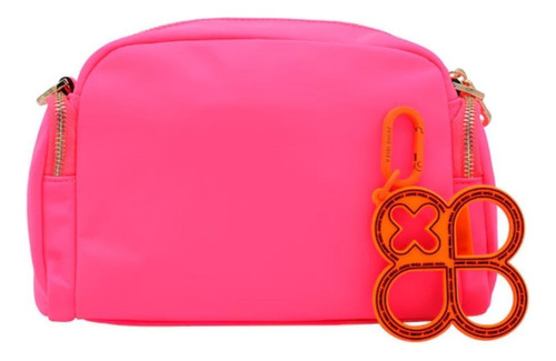 Bolso Jaime Ibiza Modelo Ji 2296 Color Rosa Neón Huellas 202