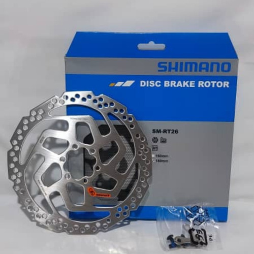  Disco Rotor De Freno Shimano 6 Tornillos Rt26 - 180mm