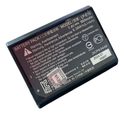 Kit Lp-e10 + Carregador Lc-e10 Compativel C/500d / 2000d