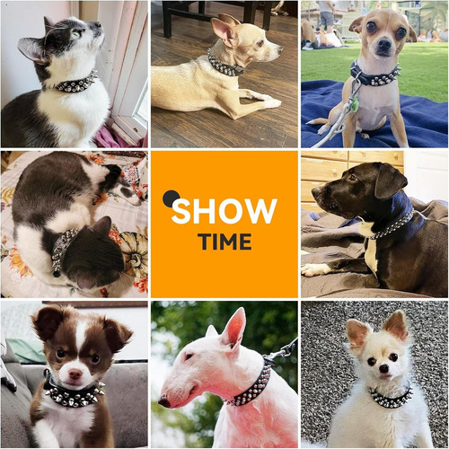 // Collar Perro Estilo Punk Para Perros Medianos Grandes